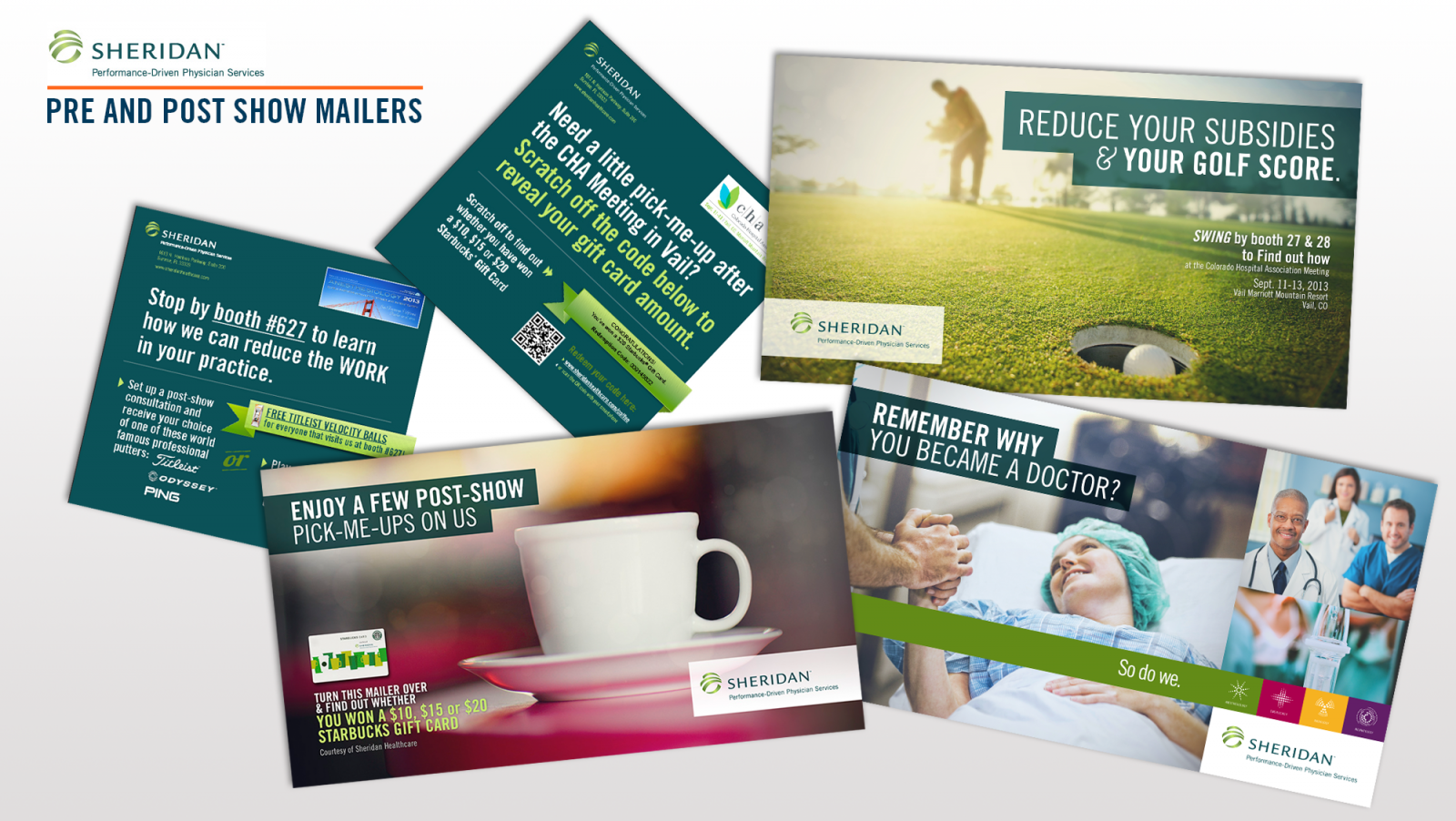 Pre and Post show direct mail campaign concept and design