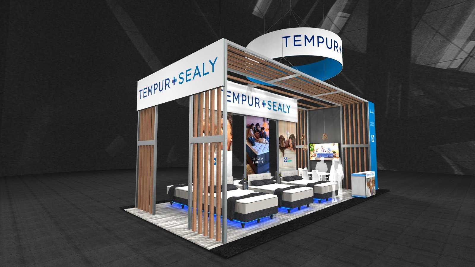Tempur Sealy 20x40 Exhibit Design